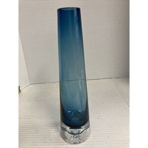 Attractive Vintage Retro Art Glass‎ Teardrop Vase Probably Scandinavian 20th...